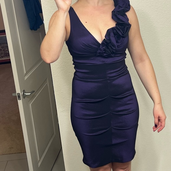 Xscape Womens dress Ruffle puff cocktail dress - Picture 9 of 9